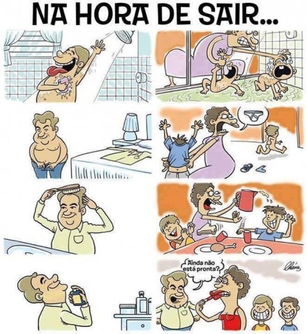 Hora de sair em família…