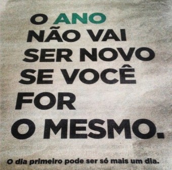 Sobre o Ano Novo…